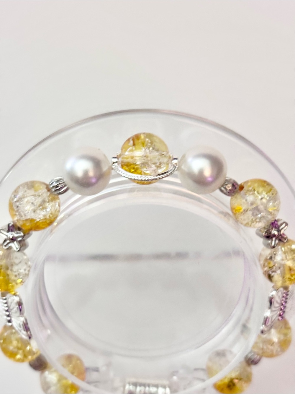 Handmade Yellow Butterfly Charm Bracelet - Picture 5 of 5
